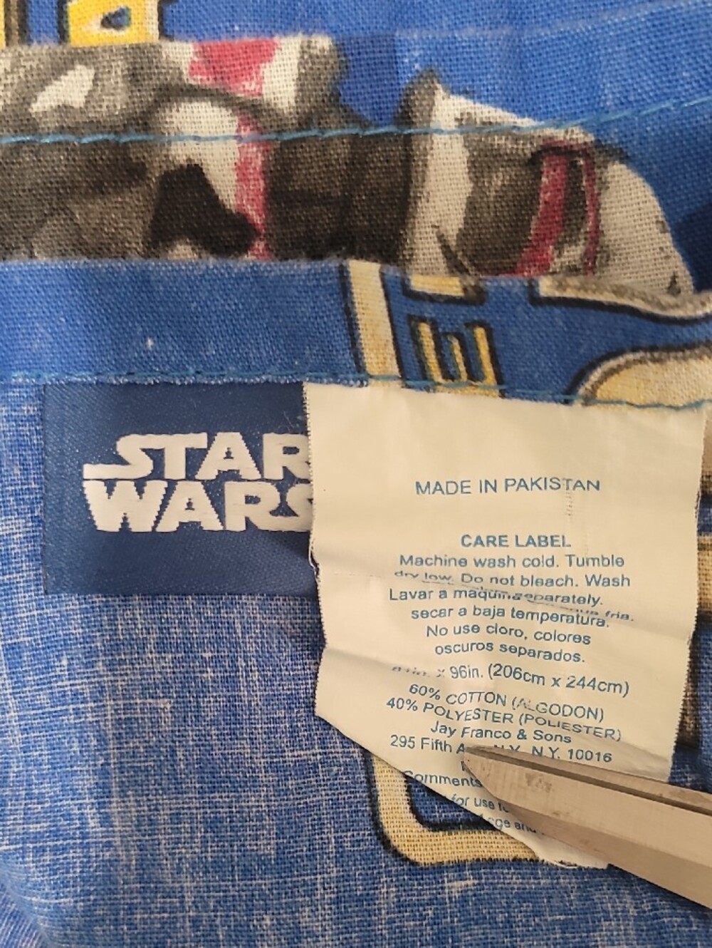Star Wars Clone Wars Blue Character Bedding Sheet - Picture 3 of 5